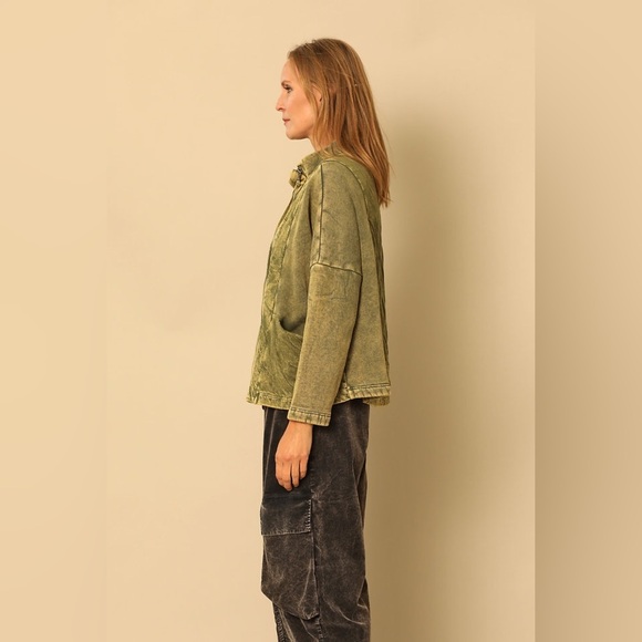 Beau Jours Clover Jacket in Green, Size M - Picture 3 of 8